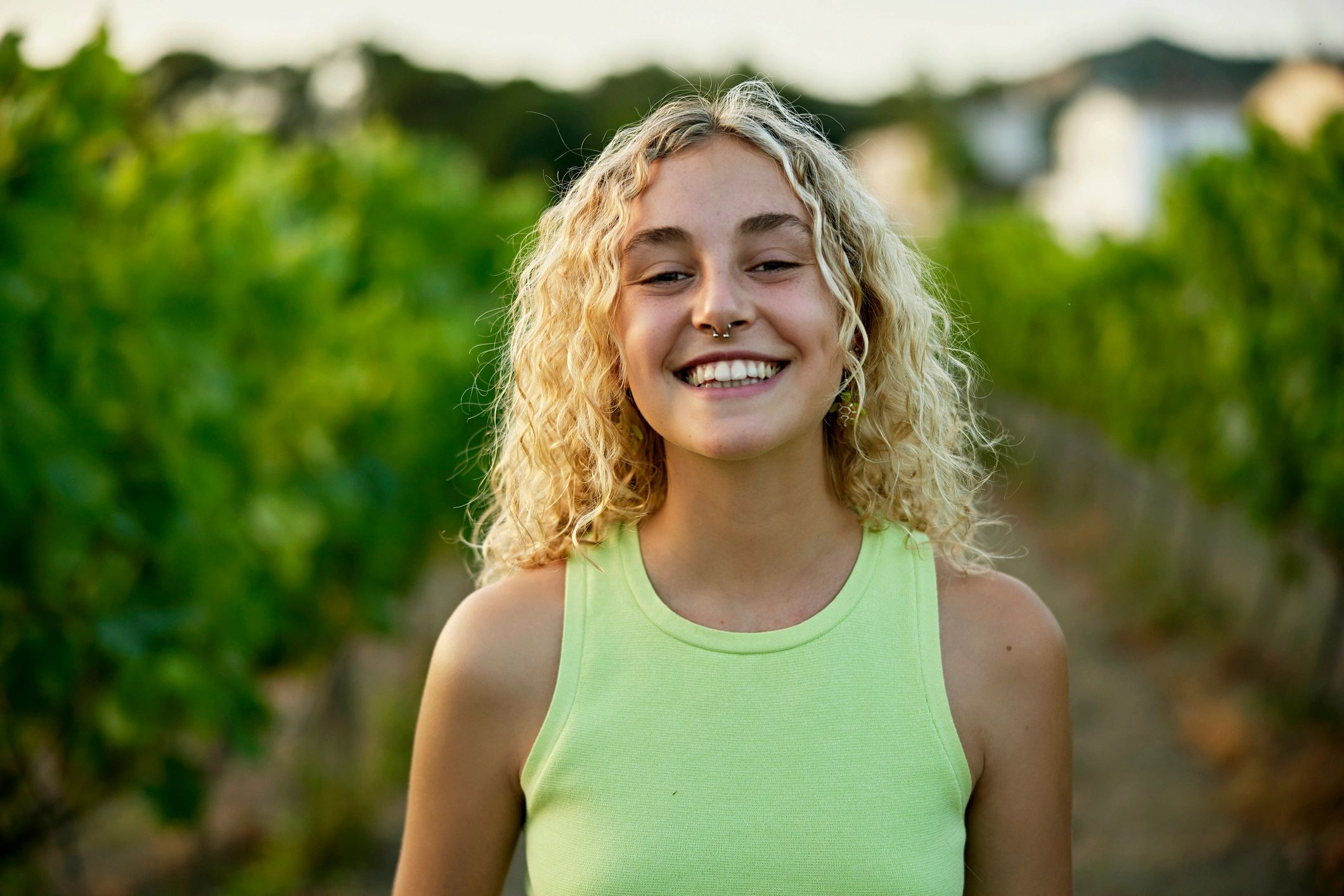 happy teen girl with jewelry